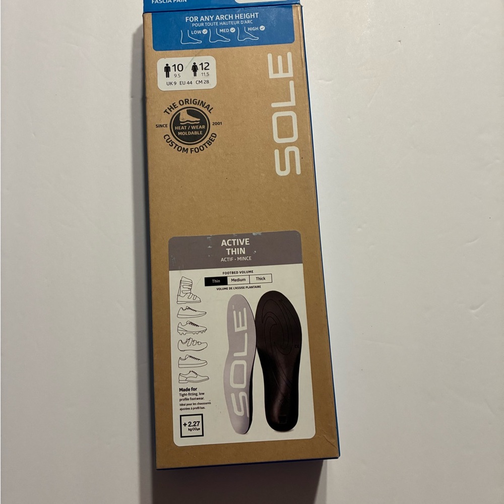 Active Thin Insoles - Black